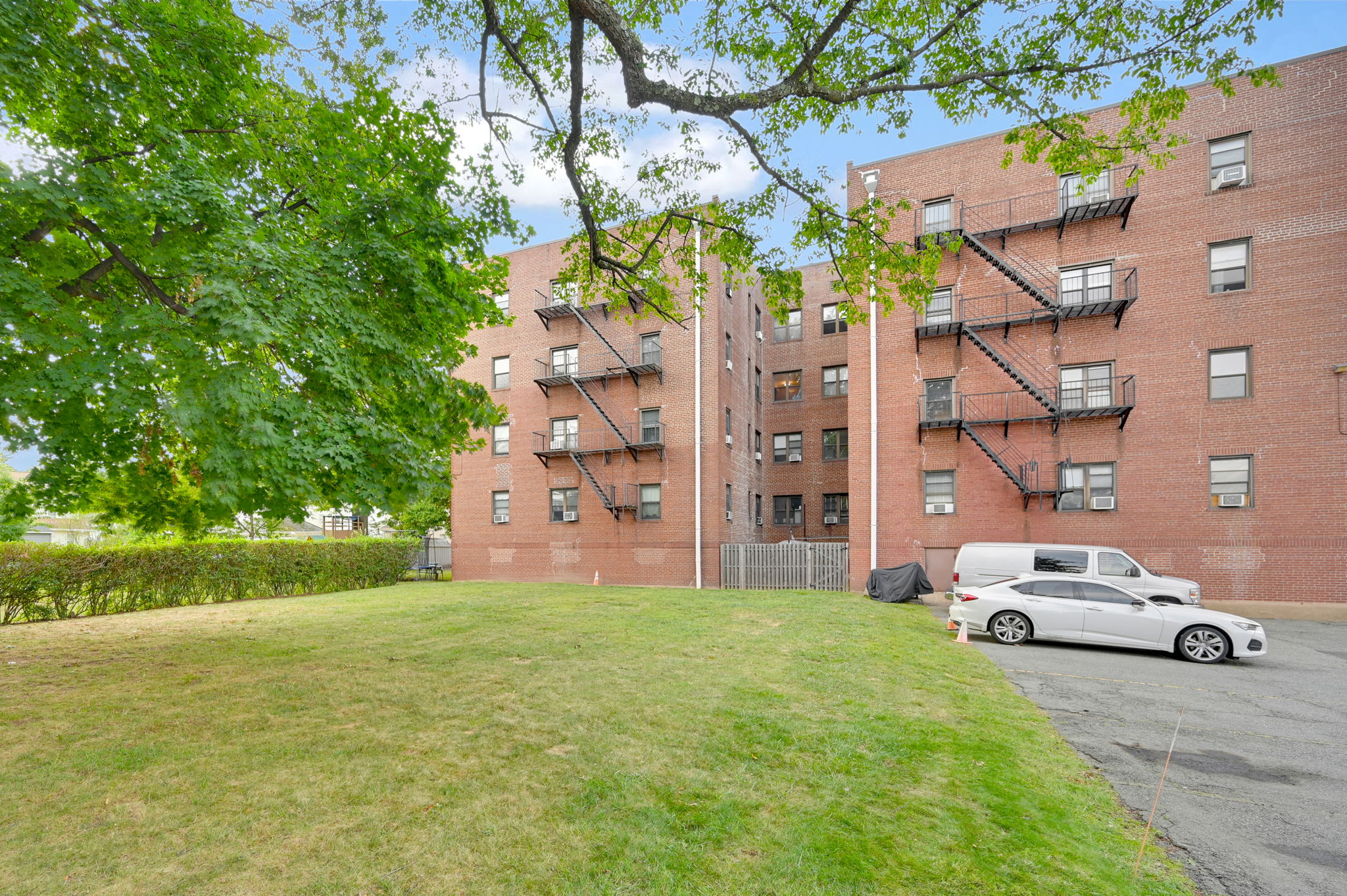 Back of Building and Parking Lot