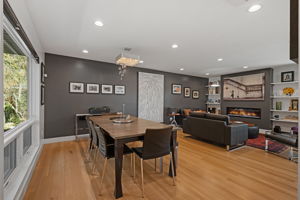 Solid white oak flooring throughout this new home