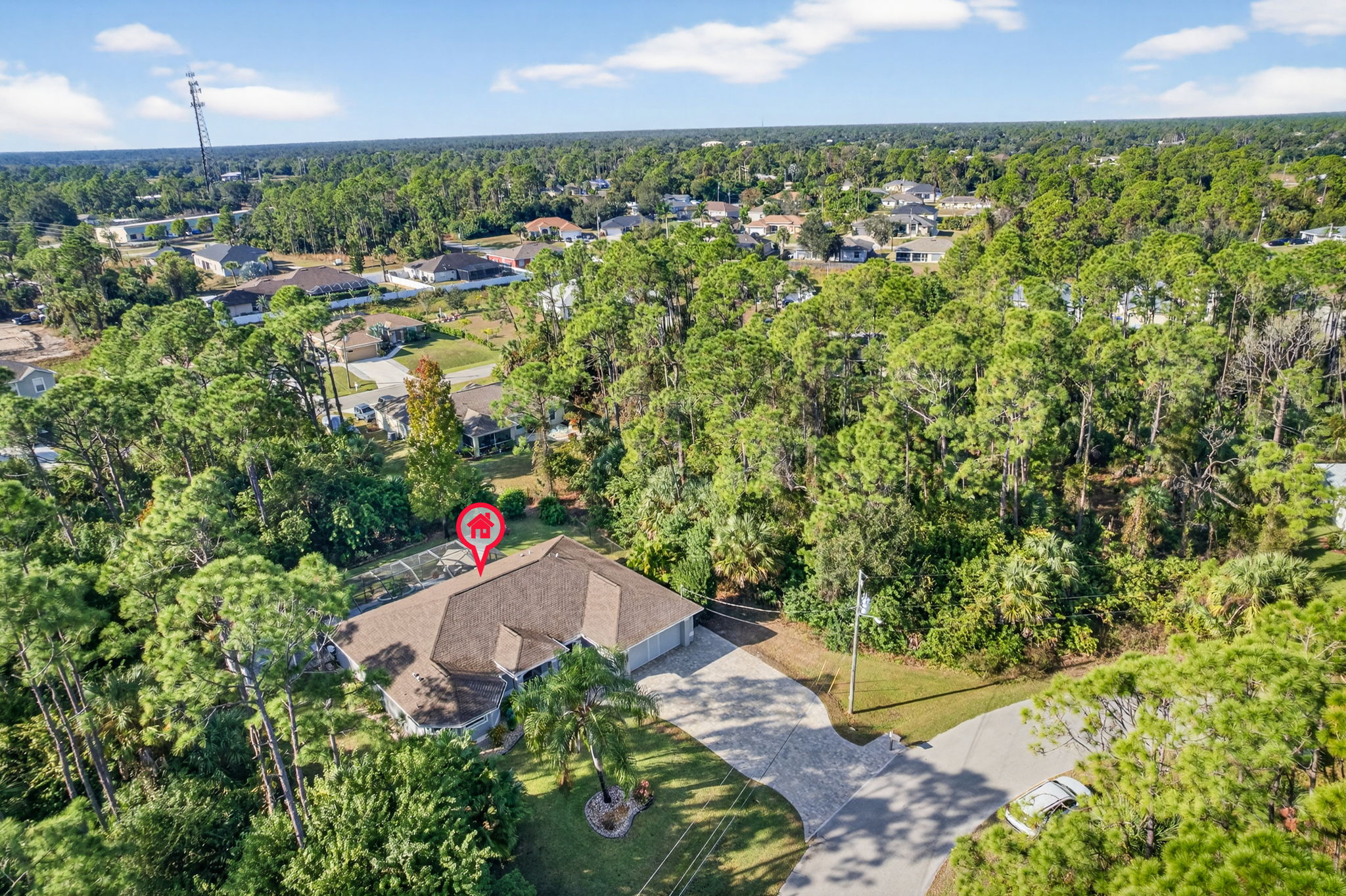 Aerial Front Exterior 3-marker