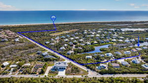 Aerial 3-beach marker