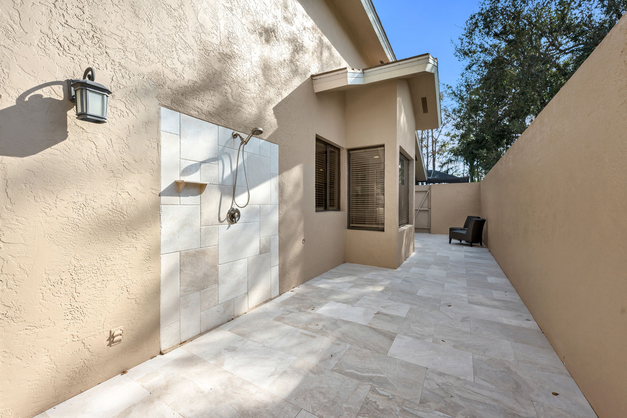 Outdoor Private Patio and Shower
