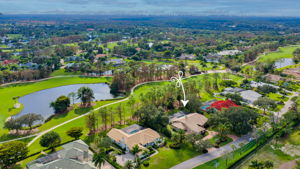 Aerial of Home on Quail Course Fairway #2