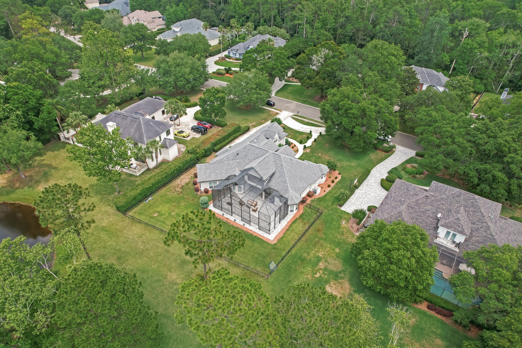 Aerial View of Rear of Home