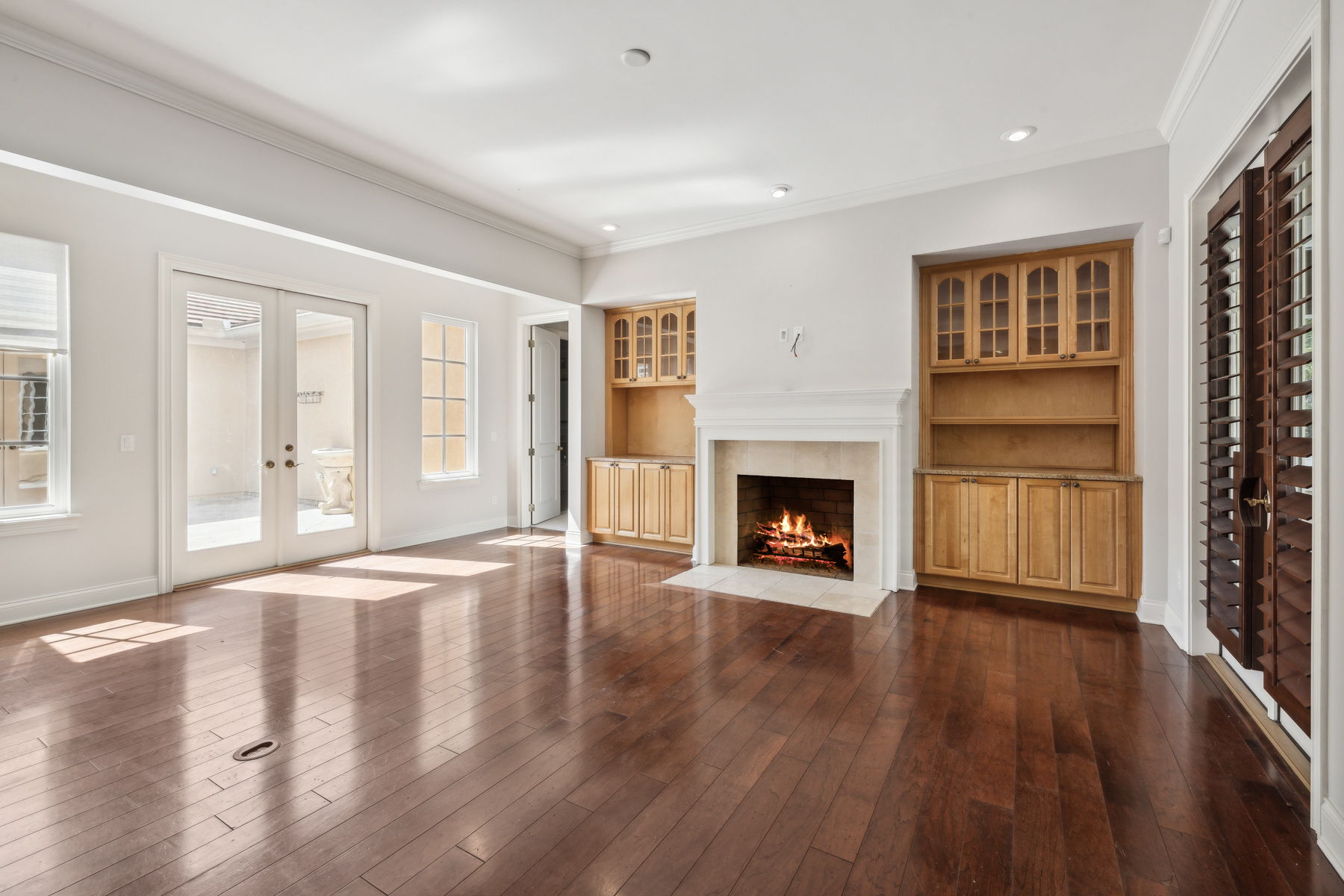 Family Room Opens to Courtyard