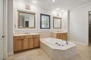 His/Her Vanities & Spa Tub