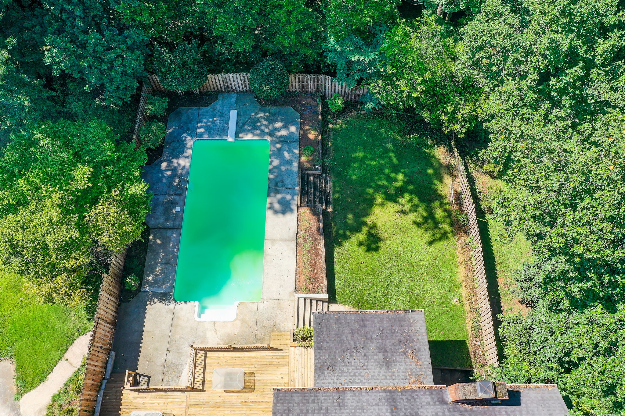 15 Aerial Back Yard Bird's Eye View