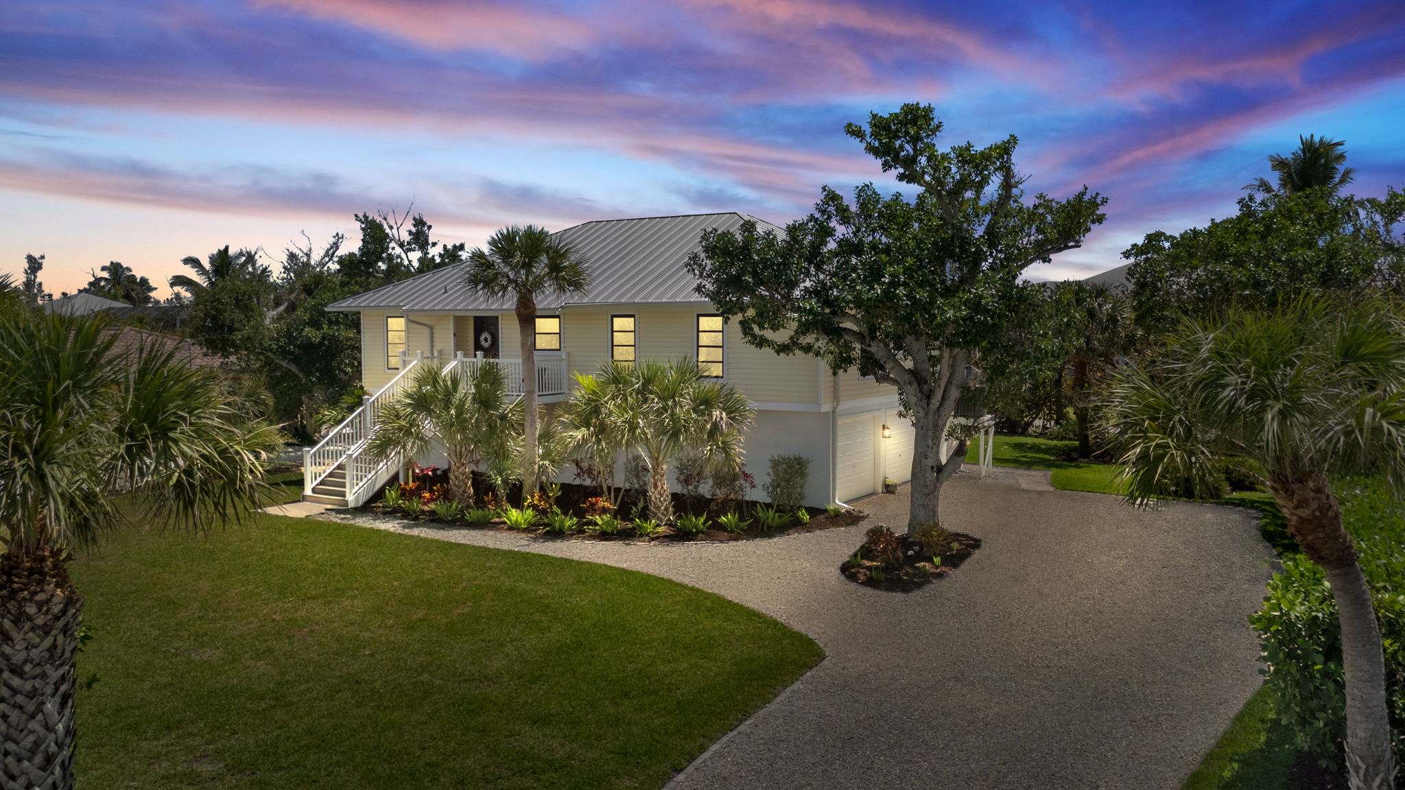 Aerial Front Exterior 2 -Dusk