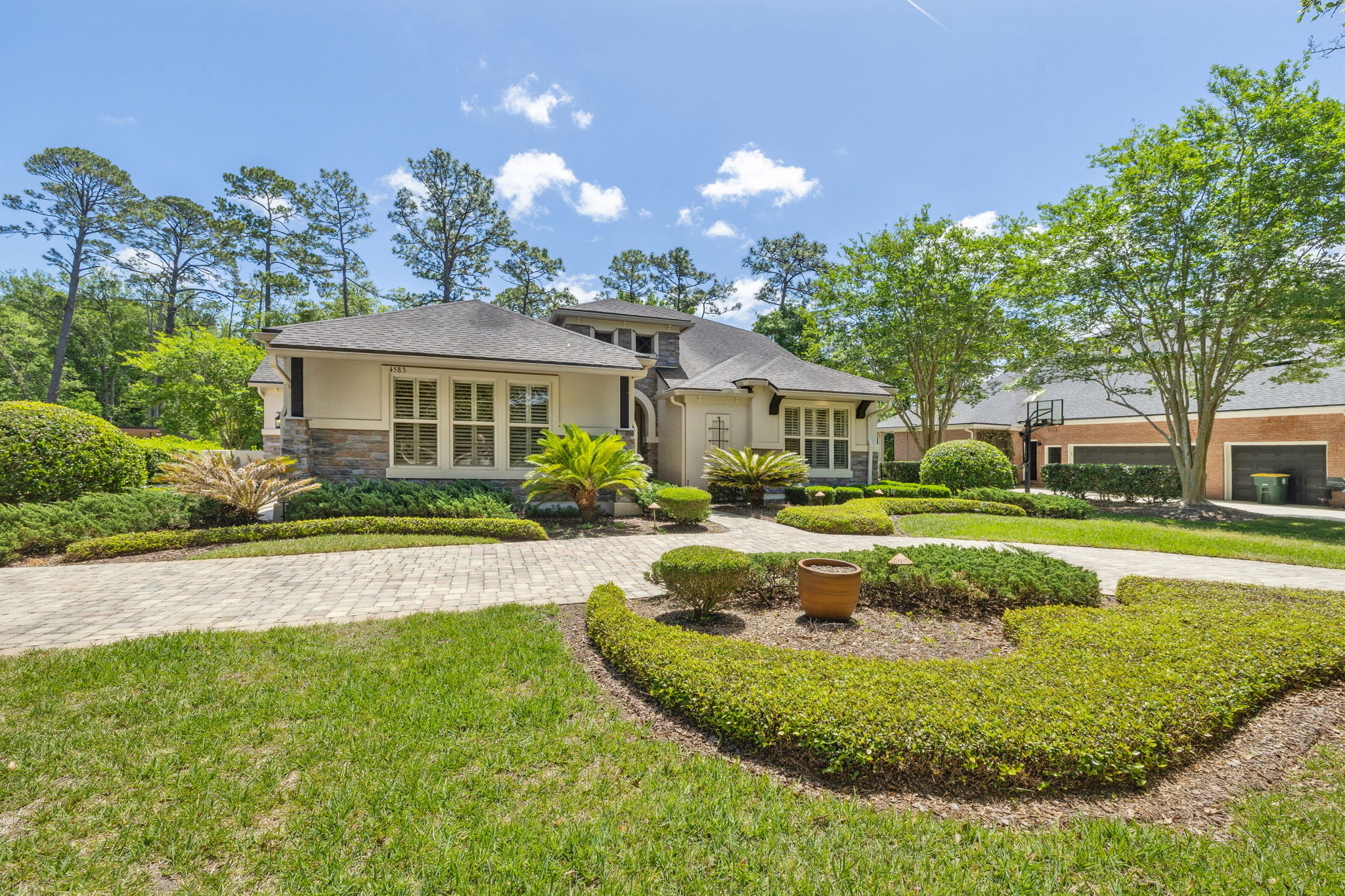 Stucco and Stone Accents