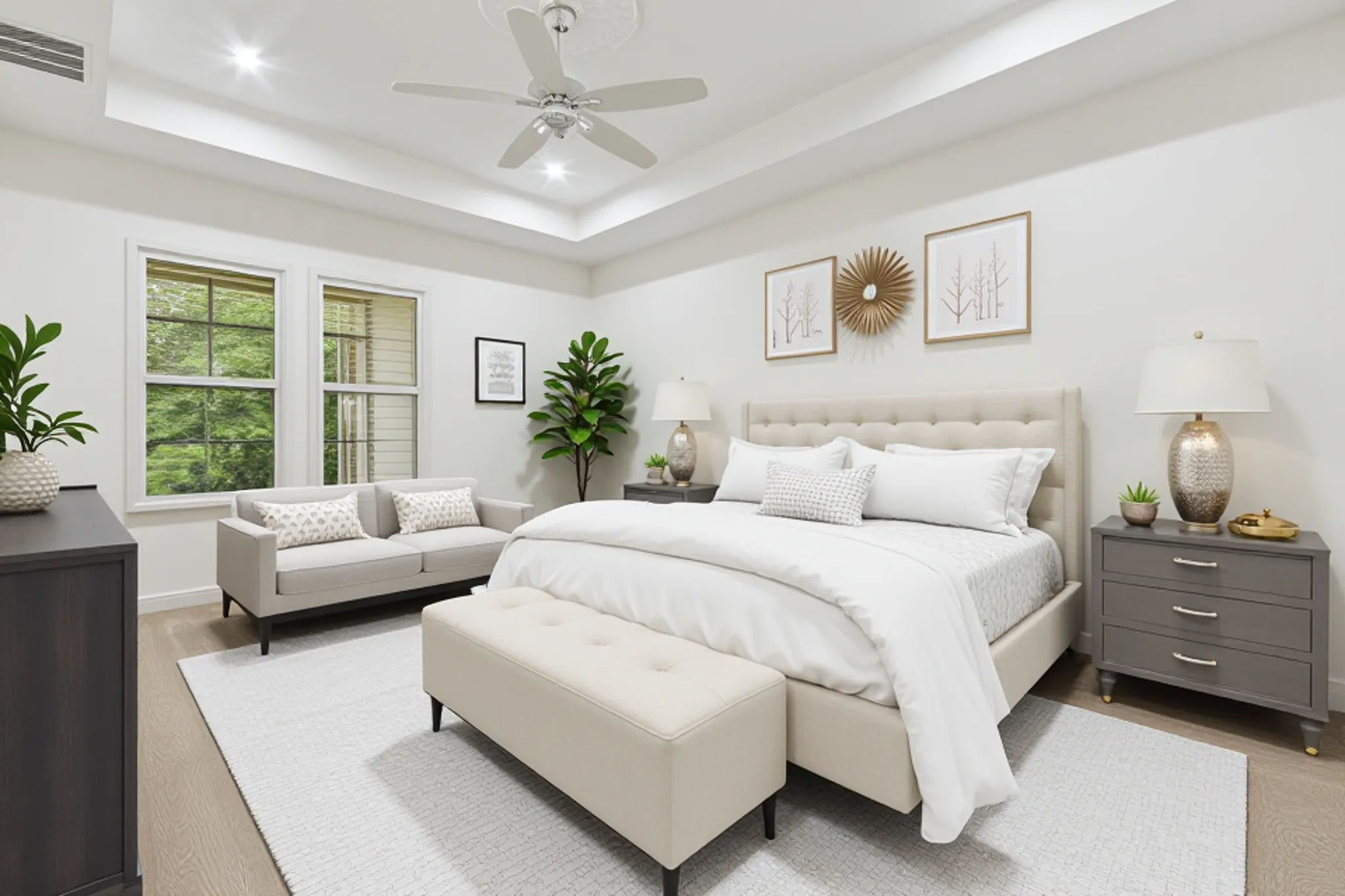 Virtually Staged Owners Suite