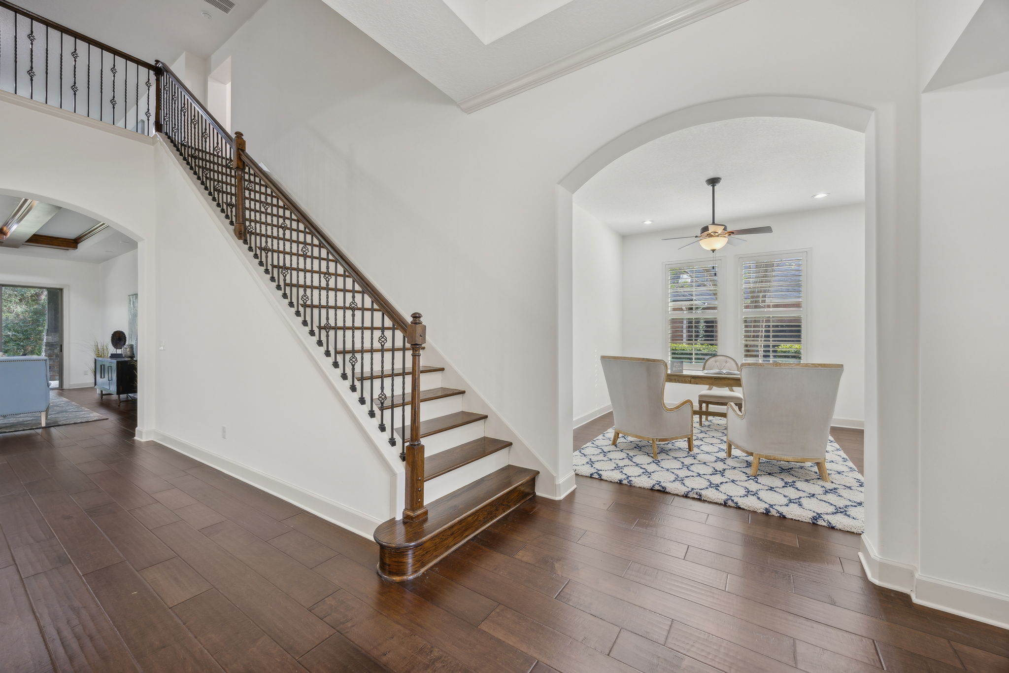 Grand Foyer with Wood Floors