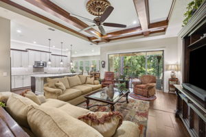 Wooded Beamed Ceiling
