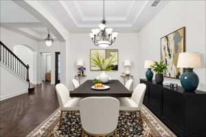 Virtually Staged Dining Room