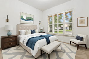 Virtually Staged Bedroom 2 -front bedroom