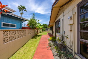 Side Yard and sidewalk around perimeter of home