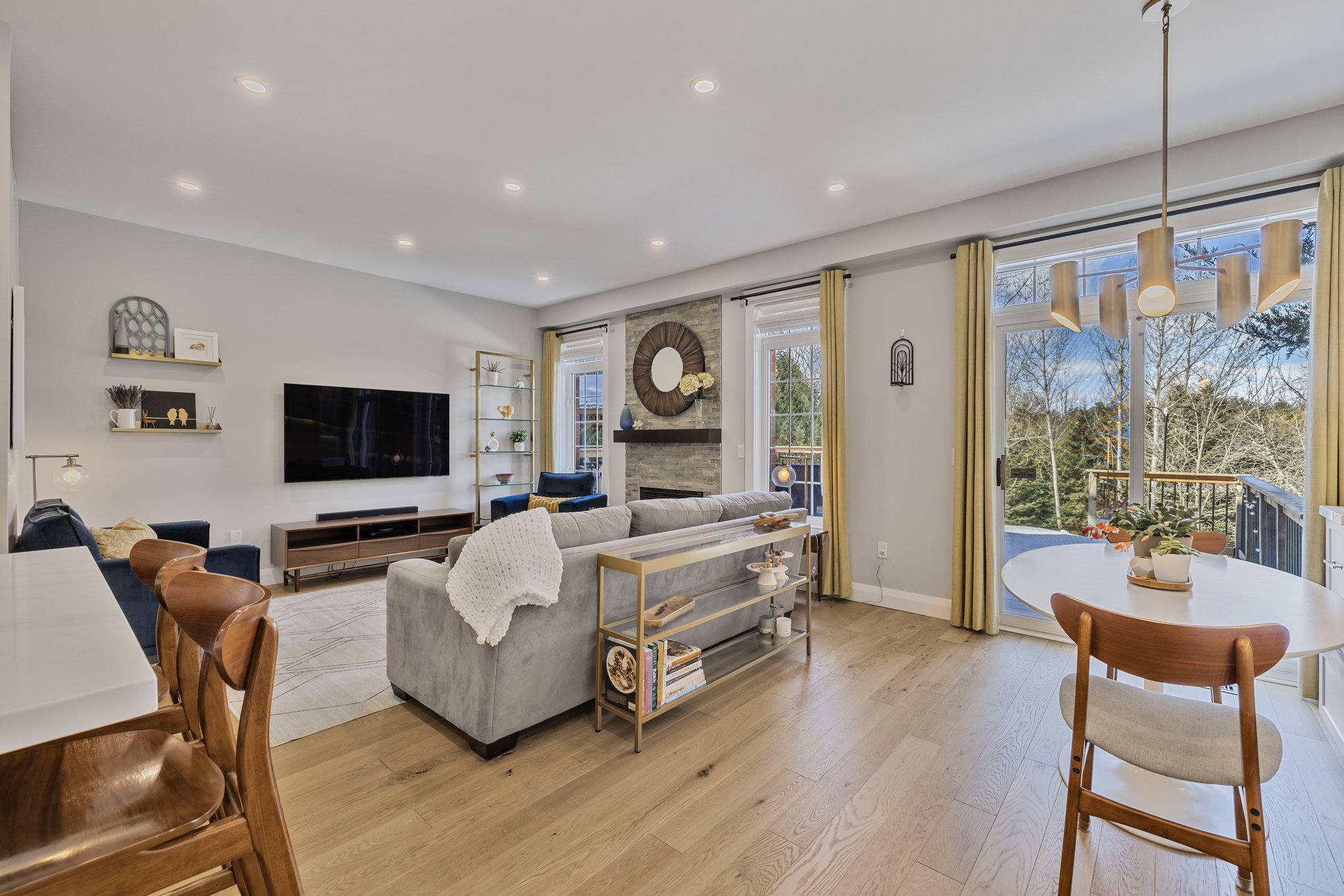 Open concept family room