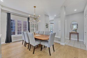 Open concept dining room