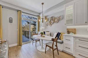 Breakfast area with walk-out to rear yard