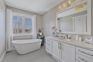 Primary Ensuite with standalone soaker tub
