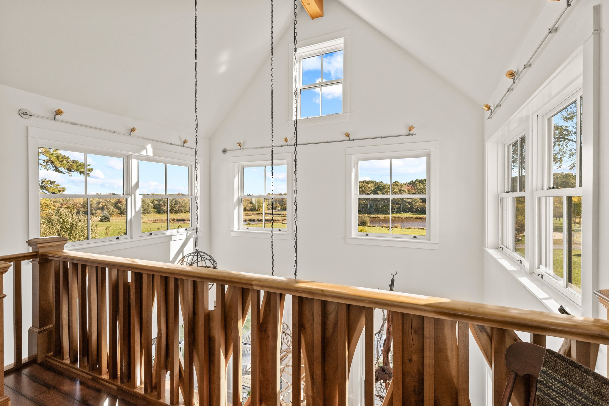 2nd Floor Hall with Pond Views