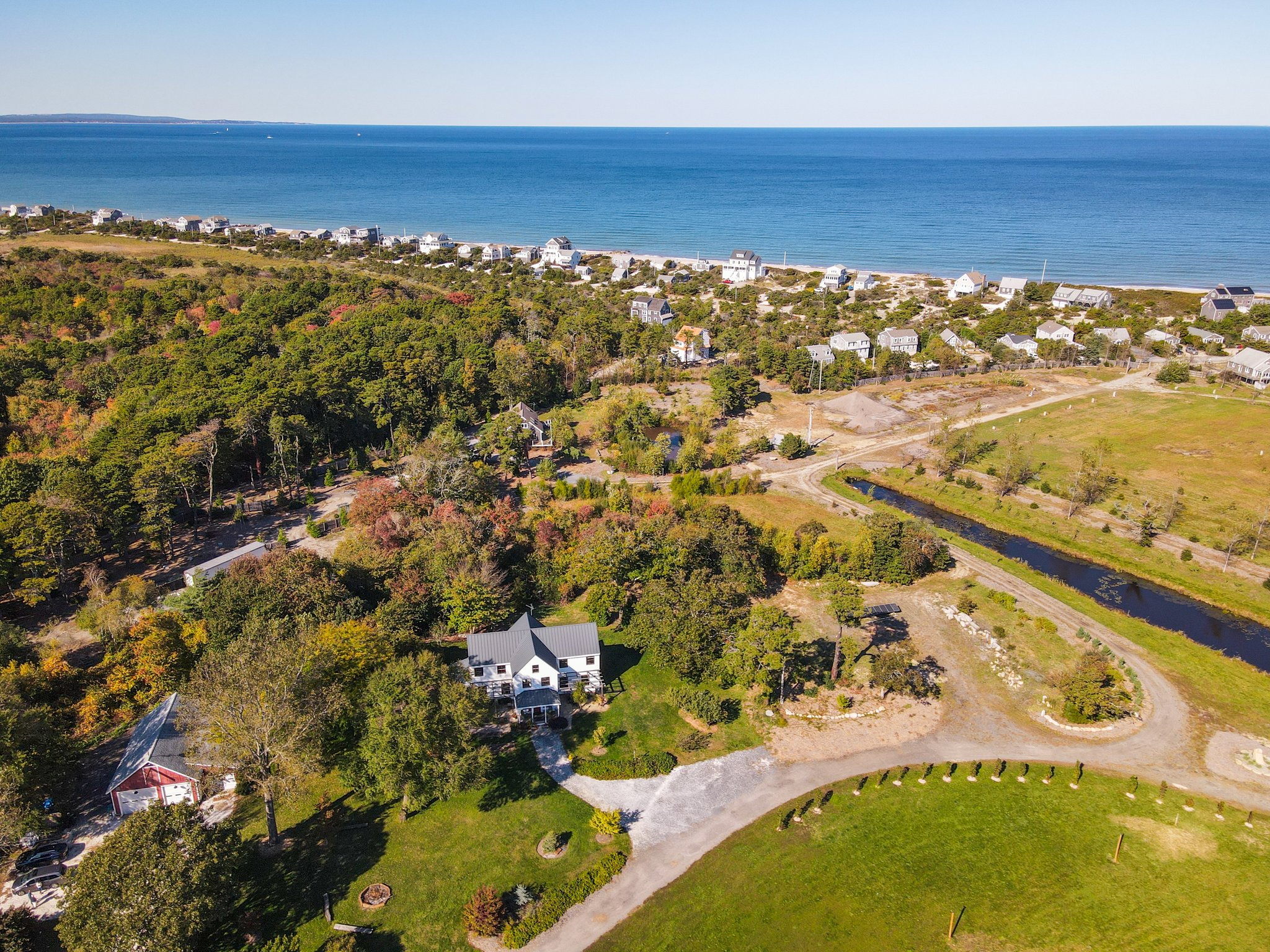 Aerial of Home to Ocean