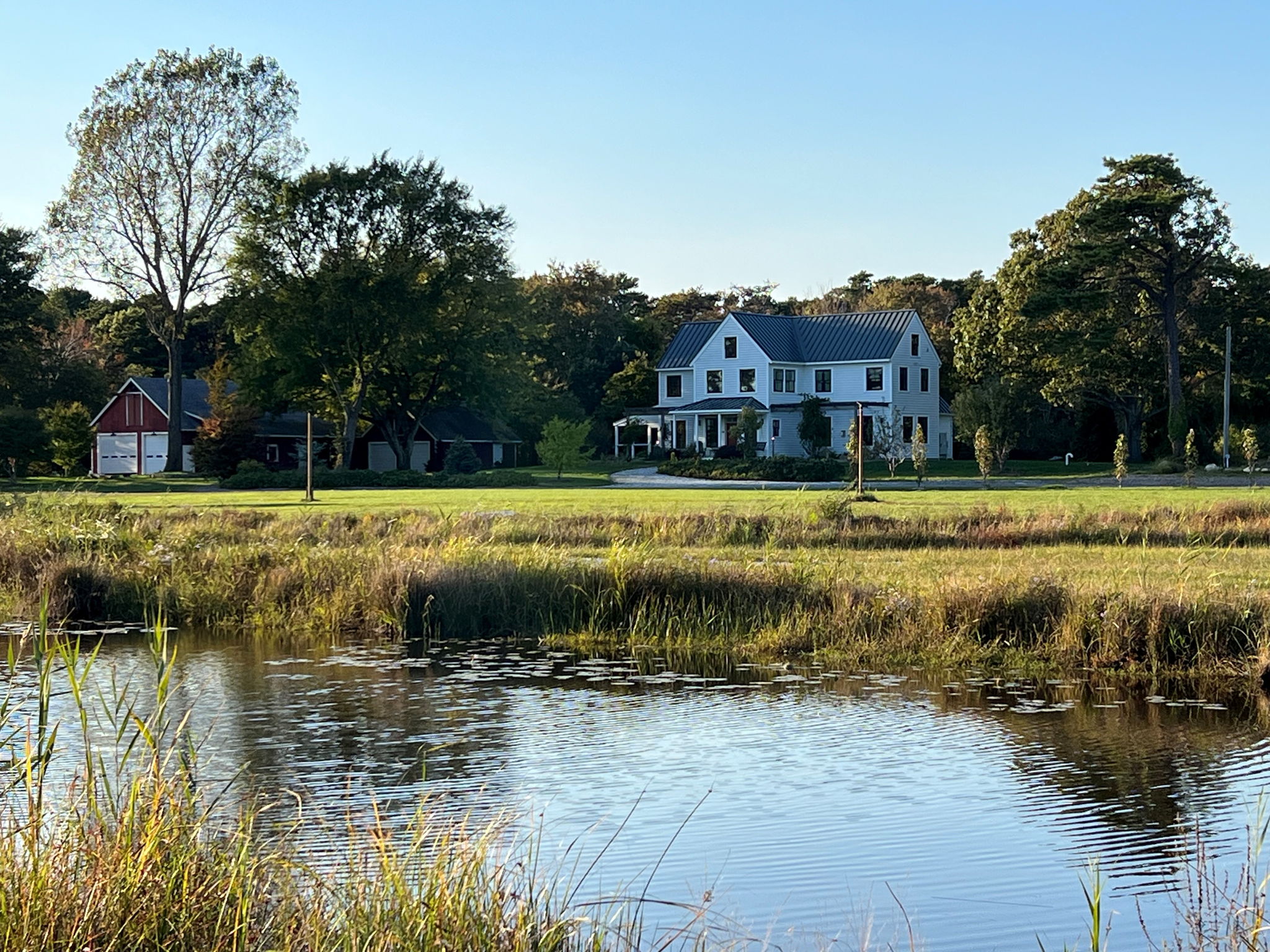 View of Main Home across Pond