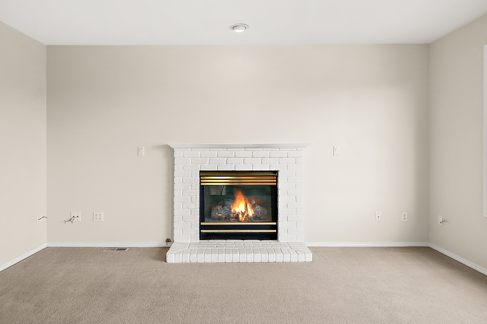 Cozy nights with gas fireplace.