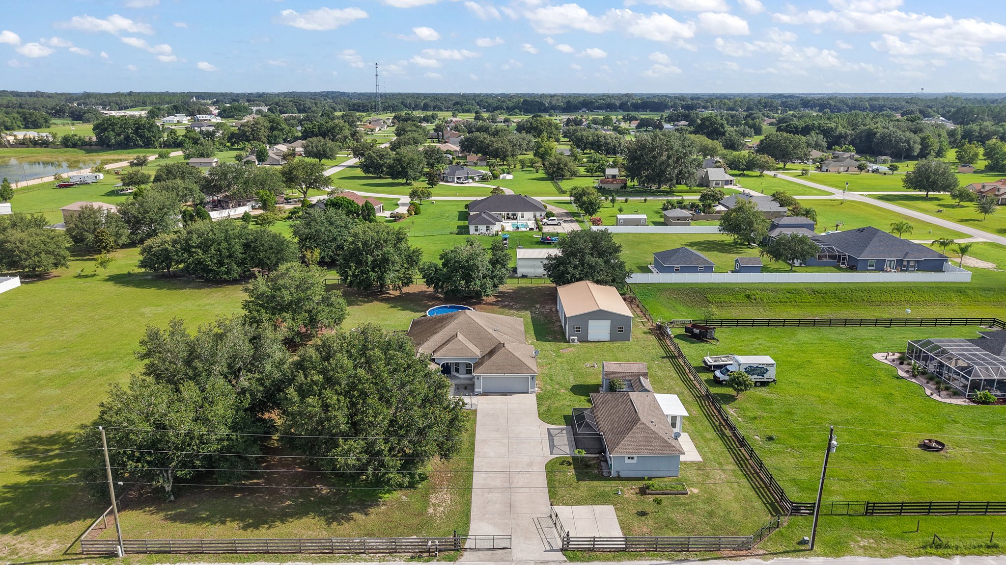Aerial of Main Residence and Second Home