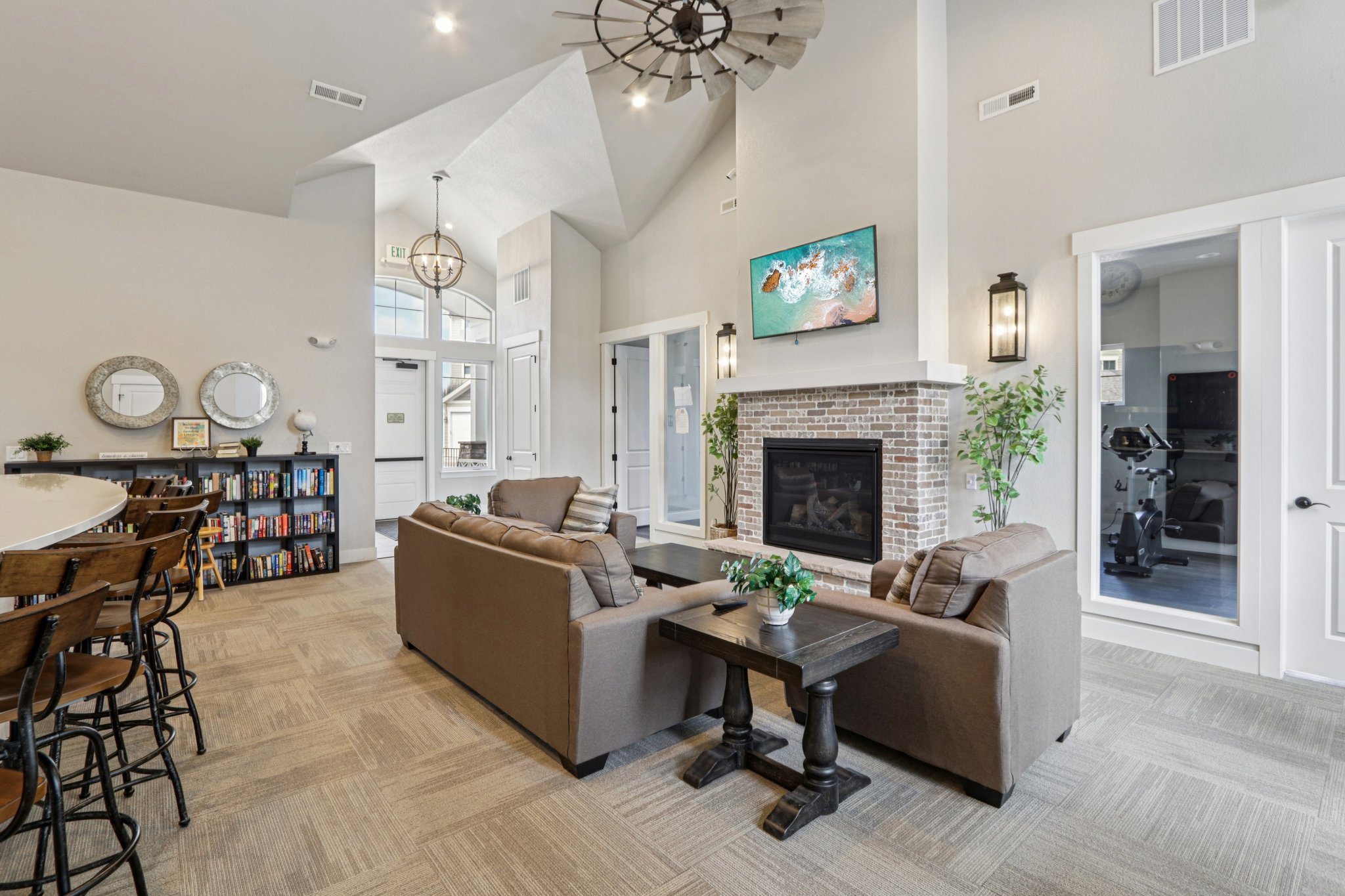 Nearby Clubhouse with Gym and Rec Room and full kitchen