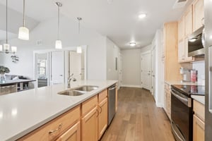 Modern Finishes, Stainless Steel Appliances, Ample Cabinet Space