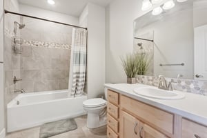 Full Guest Bath with double sink vanities