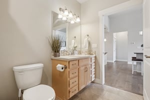 Full Guest Bath with double sink vanities