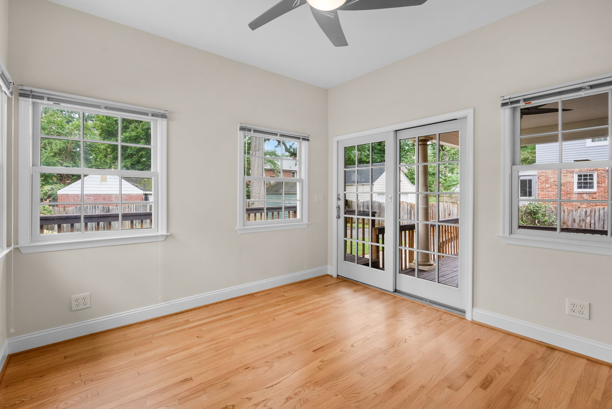 Sun Room and Access to Rear Covered Deck