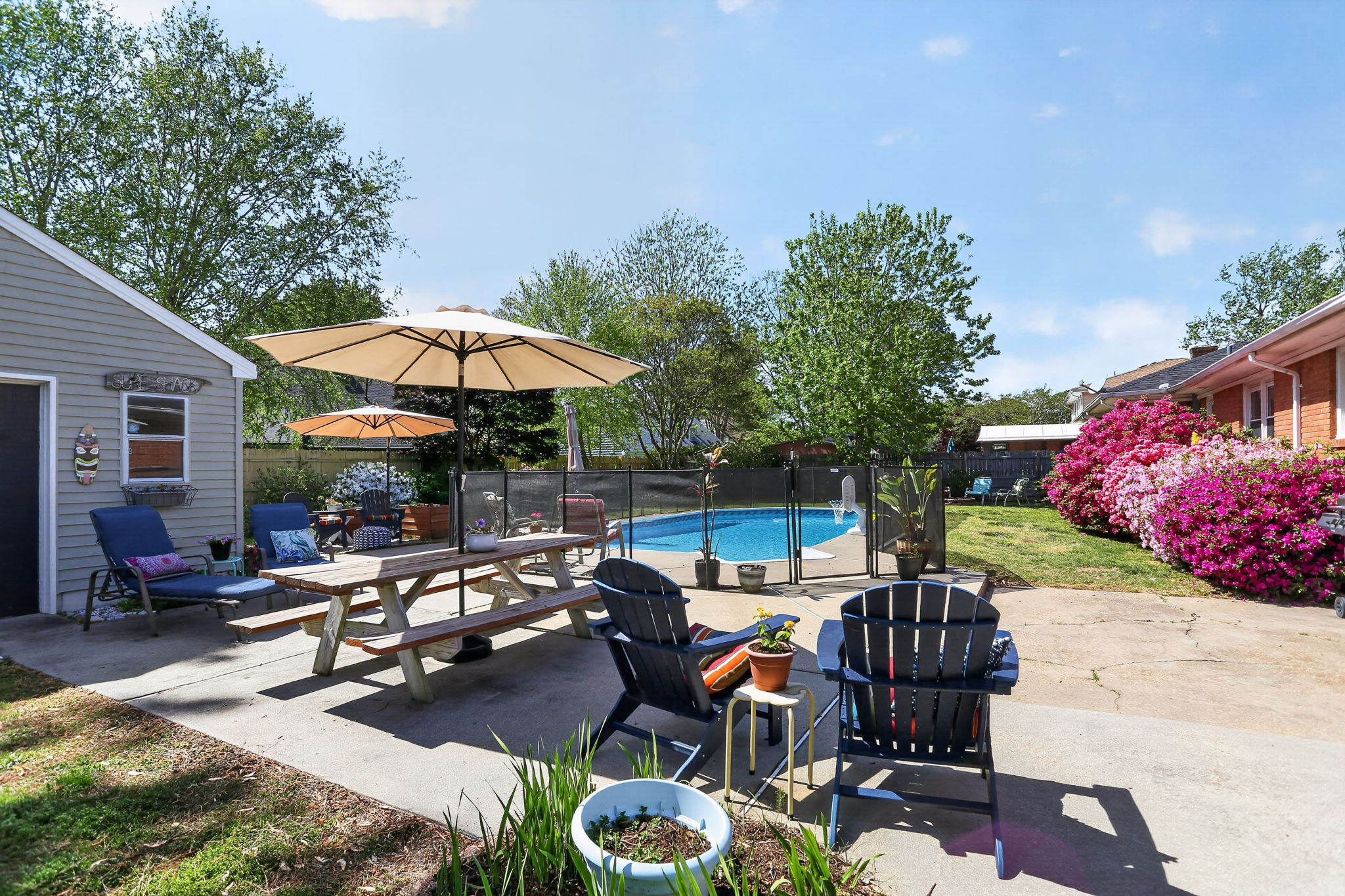 Private outdoor setting with room to make memories