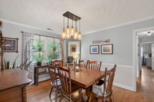 Open dining space perfect for hosting family and friends.