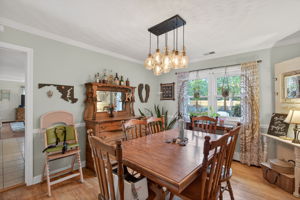 Spacious dining area with an inviting feel.