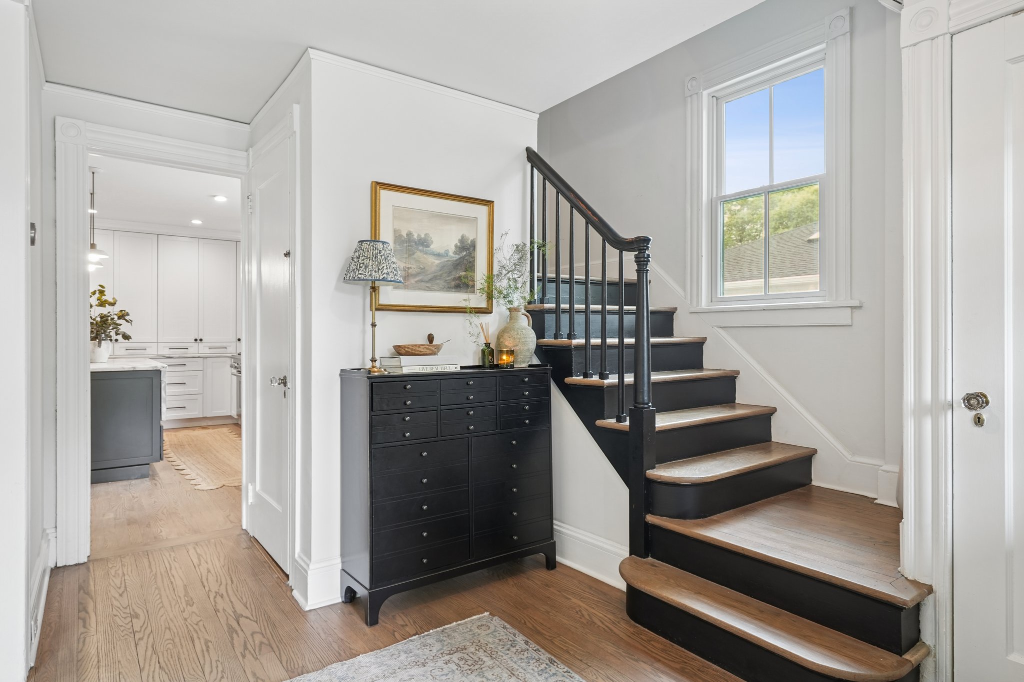 Refinished and re-stained hardwood floors throughout.  You will love all the upgrades!