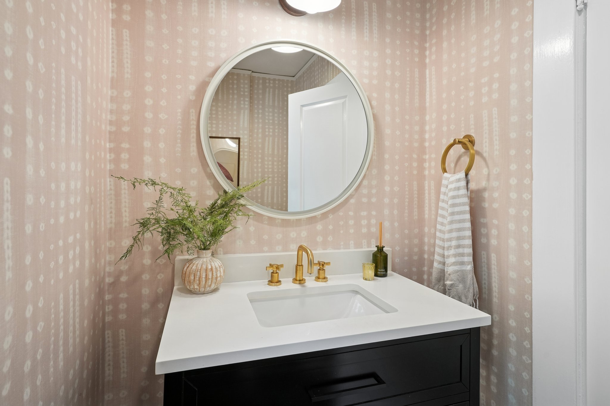 1st floor powder room.