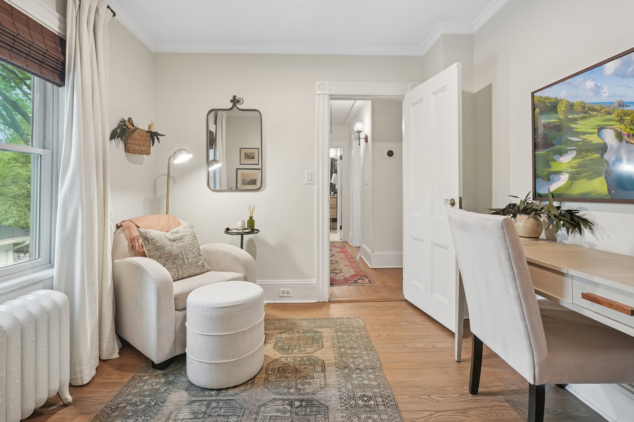 Primary Sitting room.  A retreat within your primary retreat!