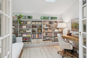 Double doors to the office for quiet when you need it ...