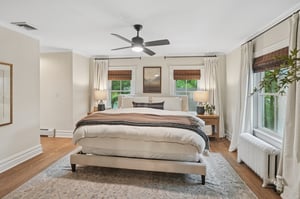Primary Bedroom.  Peaceful chic!