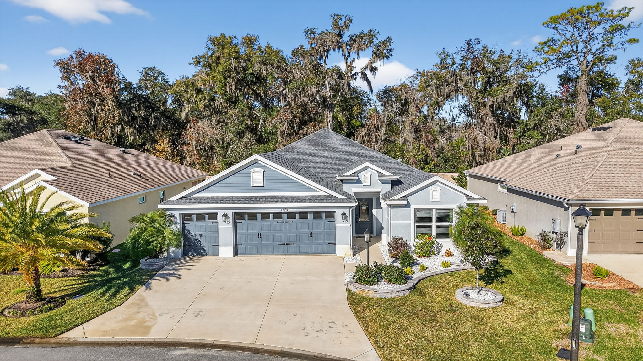 Front Elevation with Rear Woods