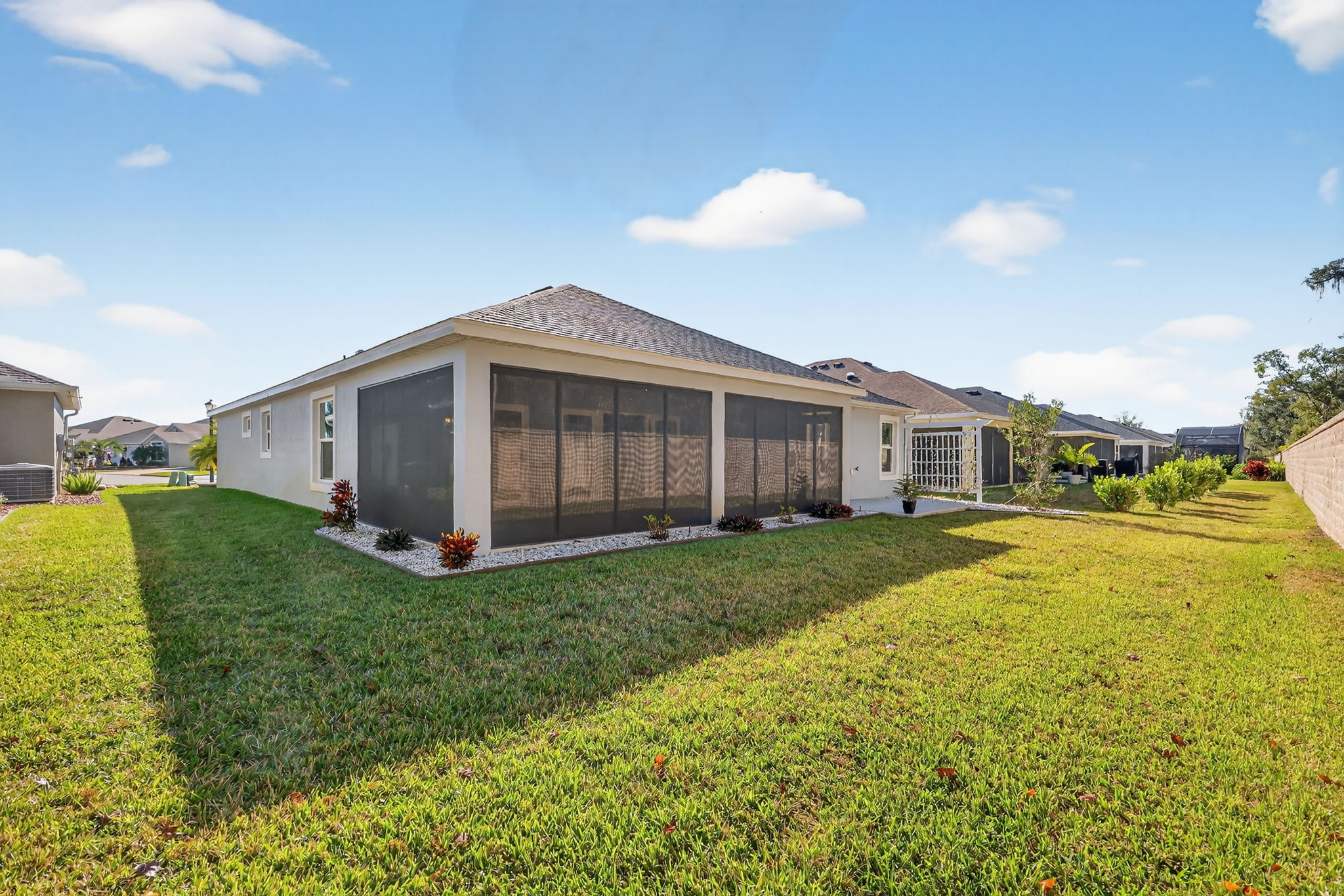 Rear and Side Elevation with Private Rear Yard