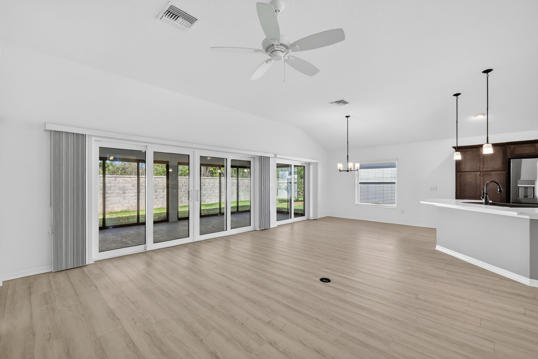 Living, Dining, and Kitchen