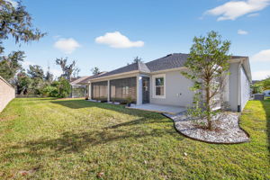 Rear and Side Elevation with Private Rear Yard