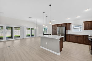 Living, Dining, and Kitchen