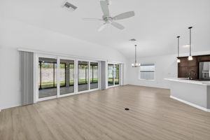 Living, Dining, and Kitchen