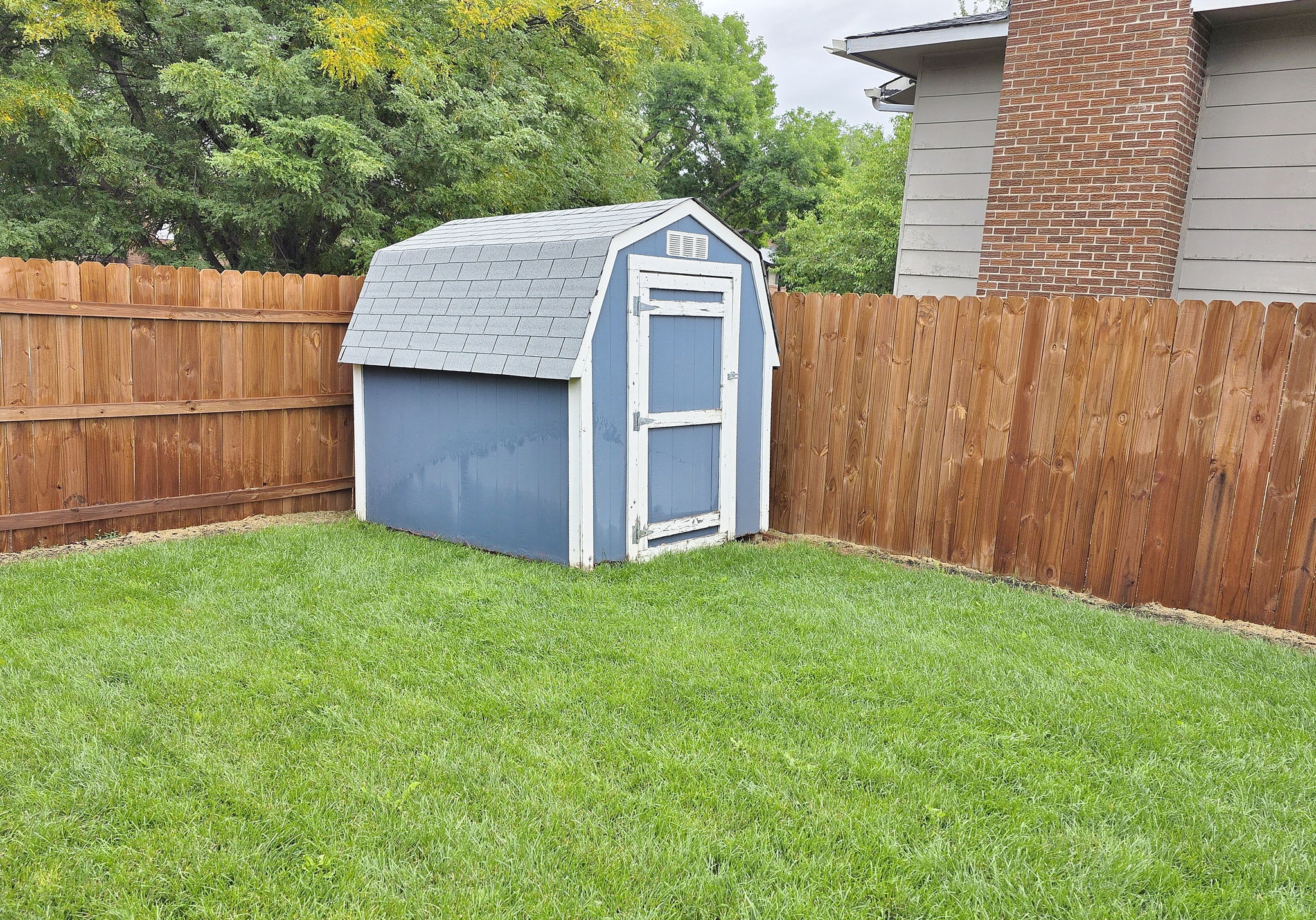 Added Storage Shed in Yard