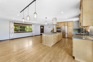 Great Room with Living, Dining & Kitchen