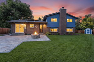 Spacious Backyard with Paver Patio & Firepit