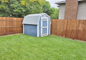 Added Storage Shed in Yard